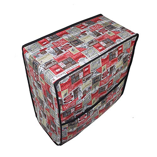 Sewing Machine Cover,Sewing Machine Cover and Carrying Case, Dust Cover Protector That Fits Most Standard Brother & Singer Machines, Collapsible with Storage Pocket TFC490