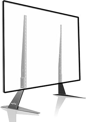 Suptek Universal TV Stand Table Top Replacement TV Legs for 22-65 inches LCD Flat&Curved Screen TV, Max VESA up to 800x400mm Support 110lbs