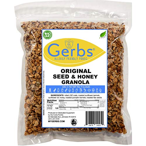 GERBS Original Seed n' Honey Granola, 14 ounce Bag, Top 14 Food Allergy Free, NON GMO