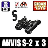 Anvis-9 Night Vision Goggles (Black) - Custom Minifigure Piece