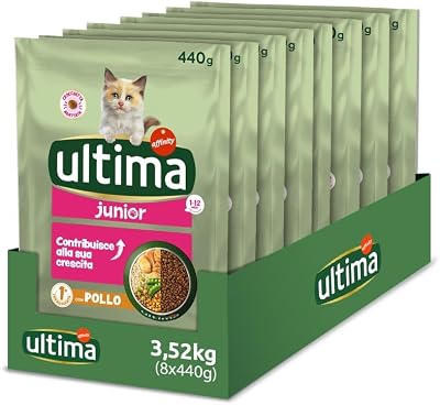 Pienso para Gatos Junior con Pollo: Caja de 8 x 440g