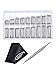 Mudder 360 Pieces 8 - 25mm Watch Spring Bars Link Pins with Strap Link Pin Remover