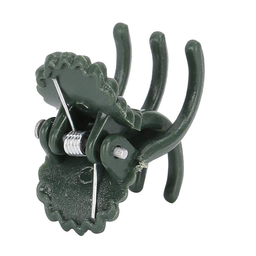 HERCHR 100PCS Orchid Clips, Plant Clips Garden Flower Clips Plant Orchid Support Clips Vine Attachment Clip for Orchid Stem Support, Dark Green