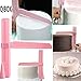 QIBOX Adjustable Cake Polisher Scraper Smoother, Fondant Wedding Festival Mousse DIY Cake Cream Mold Baking Decorating Polisher Tools with Silicone Spatula