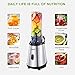 Blender, Decen Personal Blender Smoothie Blender for Shakes and Smoothies with 2 Titanium Coated Blades, Single Serve Small Blender with 2 x 20 oz Tritan BPA-Free Portable Bottles, 300W