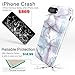 AknaCase Case Compatible with iPhone 8 Plus & 7 Plus, Flexible Silicon Cover with Shining Sliver Marble (416-U.S)
