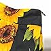 Dressever Women's Vintage A-line Printed Pleated Flared Midi Skirts Sunflower XX Large