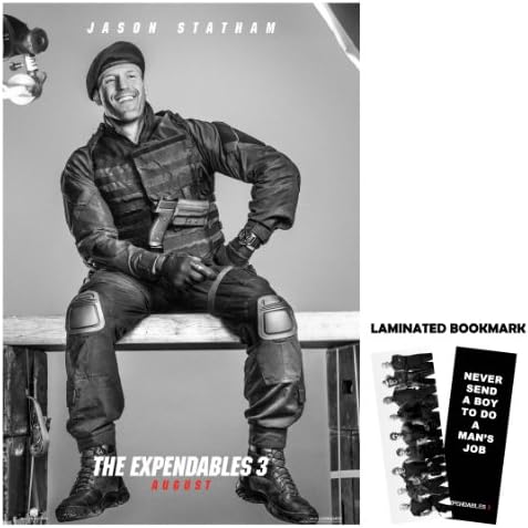 The Expendables 3 (2014) 13"x19" Borderless Movie Poster Jason Statham + Laminated bookmark