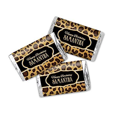 Download Amazon.com: Leopard Print Miniatures Chocolate Bar Wrapper ...