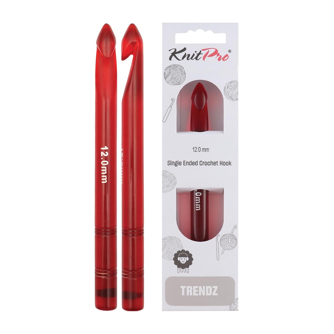 KnitPro Trendz Single-Ended Crochet Hook | 12.00mm