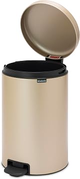 Brabantia NewIcon 20L Pedal Bin Metallic Gold Soft Closure Removable Inner view 4