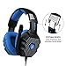 SADES A70 7.1 Surround Stereo PC Headset Headphone with Mic USB LED(Black)