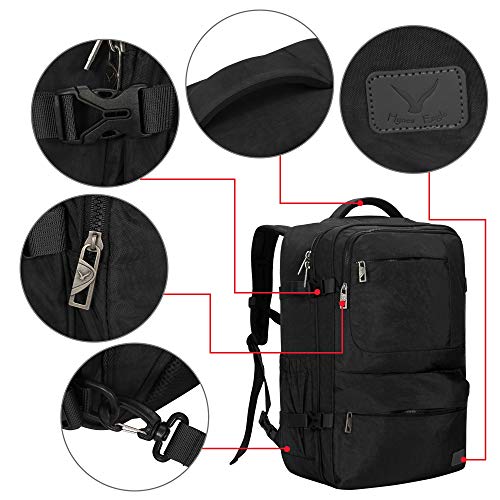 Hynes Eagle 44L Carry on Backpack Flight Approved Compression