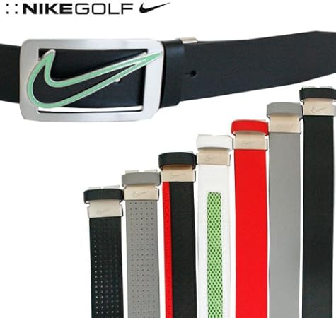 Amazon Co Jp ナイキ Nike Usaモデル Swoosh エナメル バックル ベルト スポーツ アウトドア