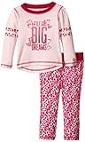 RBX Baby Girls' 2 Piecelong Sleeve Shirt and Leggings Set Big Dreams