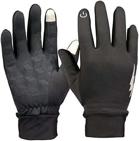 Winter Touch Screen Gloves,YangXu Thick Warmest Windproof &amp; Waterproof Gloves,Suitable for Smartphones and Touchscreen Devices,Outdoors, Cycling, Running, Texting Fits Men and Women (Black)