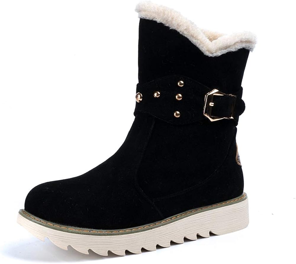 ladies wide fit fur lined ankle boots