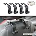 D-BUY 4 Pcs Car Hooks Car Seat Back Hooks Vehicle Hidden Headrest Hanger for Handbag Shopping Bag Coat