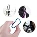 Carabiner Clip Aluminum D-Ring Spring Loaded Gate Small Keychain Carabiner Clip Set for Outdoor Camping 4 Different Sizes Assorted Colors Pack of 20