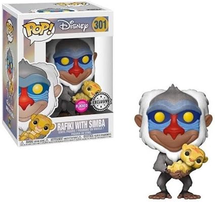 Amazon Com Lion King Rafiki With Simba Flocked Pop Figure Ee