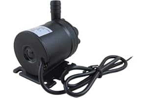 GENEDEY DC 12V Brushless Magnetic Drive Centrifugal Submersible Water Oil Pump Ultra Quiet 800L/H 5M/16ft for Fish Tank Fountain Pool Pond Aquarium Solar Circulation System Water Circulation System