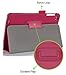 HP Slate S7-4200US 7-Inch Case Cover, FYY Premium Soft Folio Leather Case for HP Slate S7-4200US 7-Inch Magenta(with Auto Wake/Sleep Feature)