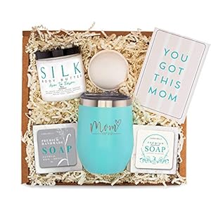 New Mom Gifts for Women – Pregnancy Gifts for First Time Moms to Be Gift – Mom Est. 2021 Spa Bath Box Set w/ Mint…