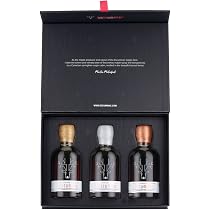 Sirop D’érable Escuminac – Trio Cadeau 3 X 200 Ml (Ambré, Medium, Robuste) – Pur, Bio, Fait Au Québec