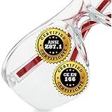 Clear Safety Glasses Eye Protection - Comfort Eyewear with our SuperLite and SuperClear Lens Technology