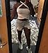 KAKALOT Women's Criss Cross Halter Bandage Crop Tops Cut Out Active Bustier Cami S White