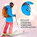 Ski Straps - Durable Hook and Loop Ski Strap Pair - EVA Protector Pads Between Skis. Fits for Narrow and Wide Fat Powder Skis.