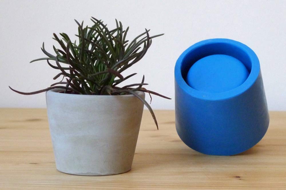 Amazon.com: Concrete silicone mold for small cone planter: Handmade