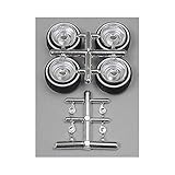 Deep Dish Chrome Spoke Rims w/Knock Offs & Dunlop Rubber Tires (4) 1/24-1/25 Pegasus