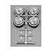 Deep Dish Chrome Spoke Rims w/Knock Offs & Dunlop Rubber Tires (4) 1/24-1/25 Pegasus