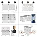 KOUSI Portable Storage Cubes-14 x14 Cube (20 Cubes)-More Stable (add Metal Panel) Cube Shelves with Doors, Modular Bookshelf Units，Clothes Storage Shelves，Room Organizer for Cubby Cube