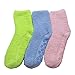 Mopas Women's Anti-Skid Fuzzy Slipper Socks (6 Pairs) (O/S, Plain/Multicolor)