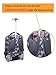 Tilami Rolling Backpack Armor Luggage School Travel Book Laptop 18 Inch Multifunction Wheeled Backpack for Kids and Students (Falling Love 1)