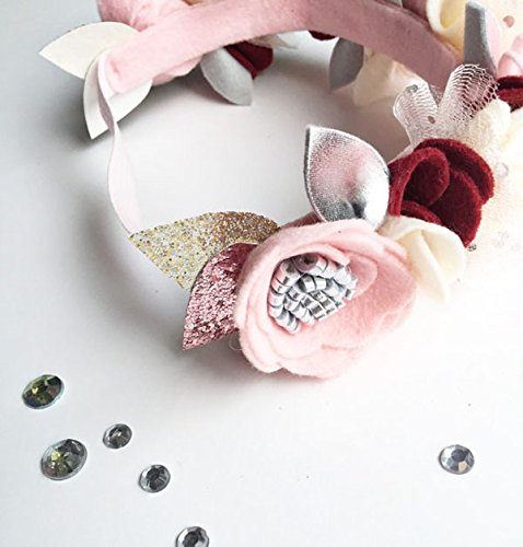 felt flower baby headband