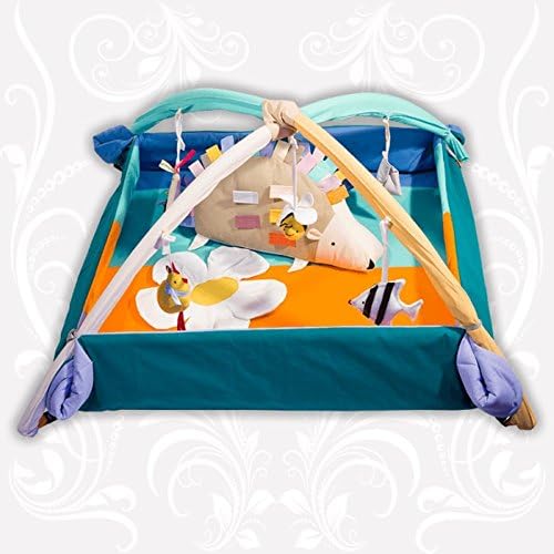 Baby Playmat Handmade Baby Activity Gym Soft Baby Floor Play Mat with Toys
