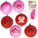 JOYIN 30 Pack Valentines Day Gift Cards with Gift Punch Ball Balloon Set for Classroom Exchange Prizes, Valentine Party Favors