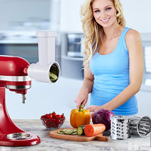 Slicer/Shredder Attachment Compatible with any KitchenAid Stand Mixers,Vegetable Chopper Grater Accessories,Salad Maker by iVict