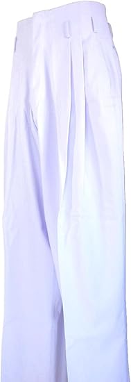 Amazon Co Jp ドラゴン Dragon 学生ズボン 応援団用 カラー学生服 2タック ドカン ハスキー L ホワイト 服 ファッション小物
