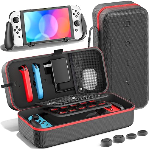 Switch Carry Case & Switch Handheld Grip Bundle
