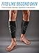 Sparthos Calf Compression Sleeves (Pair) – Leg Compression Socks for Men and Women – Shin Splint Calf Pain Relief Calf Air Travel Flight Nurses Maternity Basketball Football Soccer (Black-S)