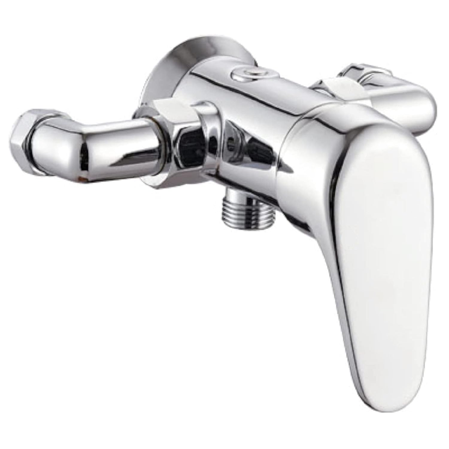 ENKI, Bromley, BT3918, Chrome, Manual Exposed Wall Mounted Shower Mixer Valve, Solid Brass, Modern, Easy to Install, 1-Year Guarantee