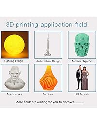 FASTTOBUY Creality Ender 3 Pro Impresora 3D con nueva pegatina magnética suave, boquilla para padres MK 10, fuente de alimentación con certificado UL de 8.5 in x 8.5 in x 9.0 in