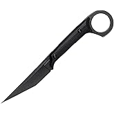 KIASLORE KS527 Fixed Blade Knife, D2 Blade G10 Handle for Men Women, with Kydex Sheath, Utility Knife for EDC Survival Hiking Camping Outdoor Everyday (Black)