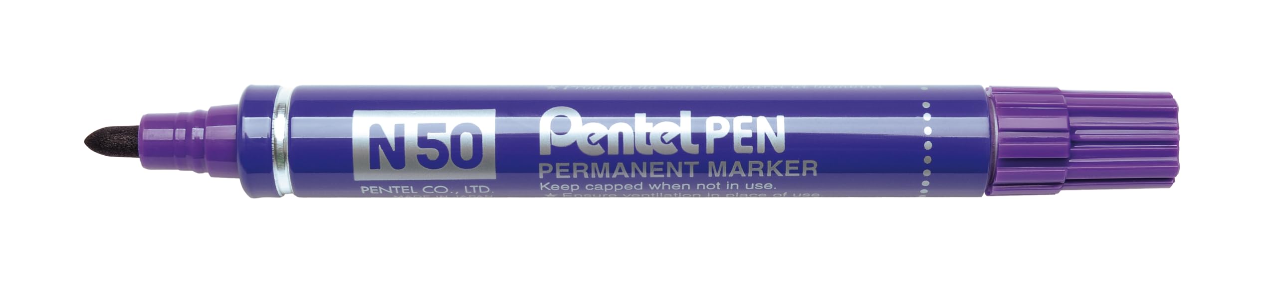 Pentel N50 Bullet Point Marker - Violet (Pack of 12)