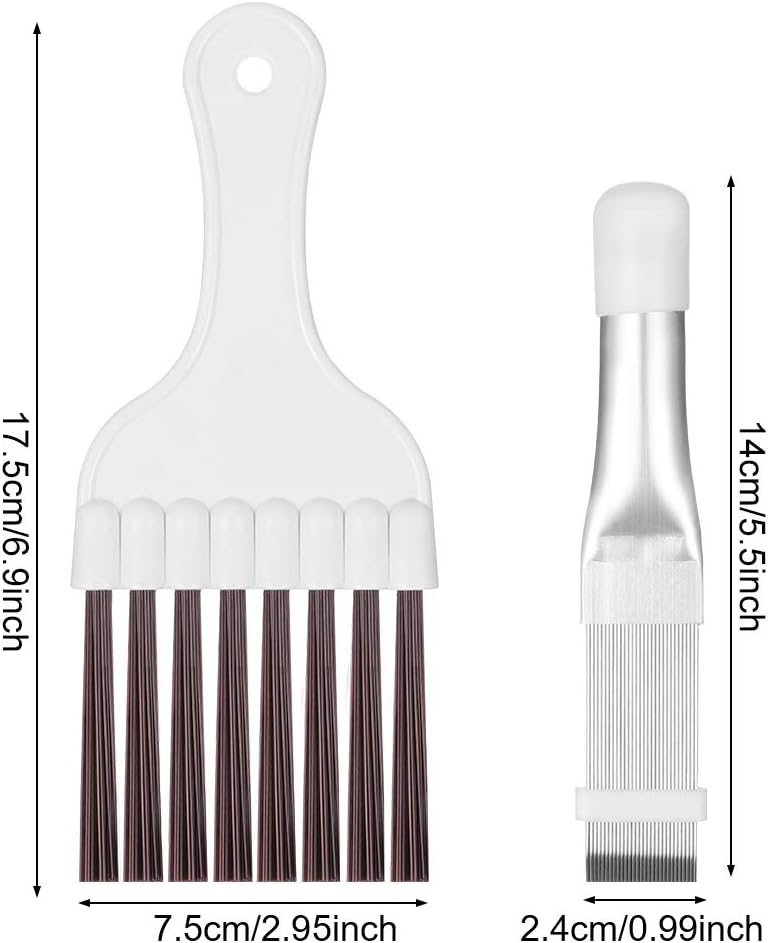 Air Conditioner Condenser Fin Cleaning Brush Air Conditioner Fin Cleaning Tools 18 X7 5cm 14 5 X 2 5cm Fanshiontide 2 Pieces Air Conditioner Condenser Fin Comb Home Kitchen Heating Cooling Air Quality