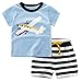 Csbks Kids Boys Summer Outfits Short Sleeve T-Shirt & Shorts Sets 1-6 Toddler 3T Airplane